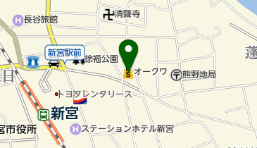 オークワ新宮駅前店の地図画像