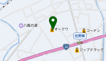 オークワかつらぎ店の地図画像