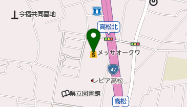 メッサオークワ高松店の地図画像