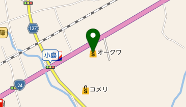 オークワ那賀店の地図画像