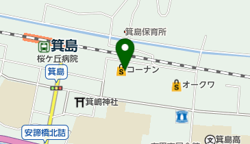 ホームセンターコーナン箕島店の地図画像