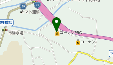 コーナンPRO田辺店の地図画像
