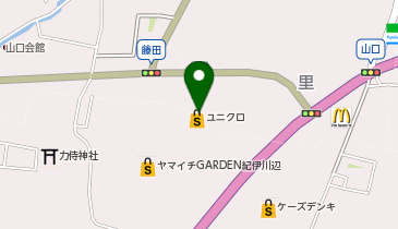 ユニクロ紀伊川辺店の地図画像