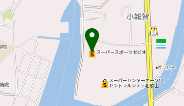 スーパースポーツゼビオセントラルシティ和歌山店の地図画像
