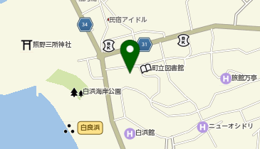 ダイソー白浜店の地図画像