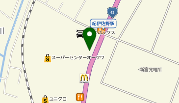 ダイソースーパーセンターオークワ南紀店の地図画像