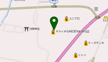 東京靴流通センターカインズ紀伊川辺店の地図画像