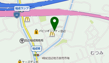 UQスポットパビリオンシティ田辺の地図画像