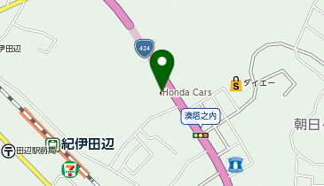 Honda Cars和歌山中央宝来店の地図画像