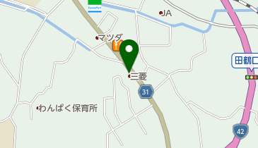 和歌山三菱自動車販売田辺店の地図画像