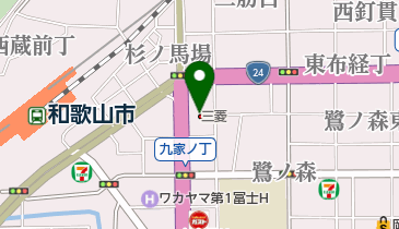 和歌山三菱自動車販売和歌山本店の地図画像