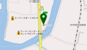 ガリバーLIBERALA和歌山の地図画像