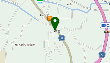 和歌山三菱自動車販売田辺店の地図画像