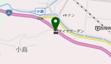 タイヤガーデンウィングの地図画像