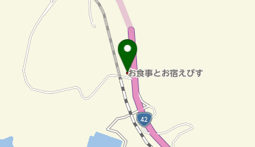 お食事とお宿えびすの地図画像