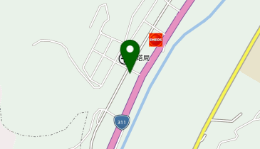 鮎川王子休憩所カモン館の地図画像