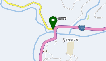 有田川梁瀬大橋付近の地図画像