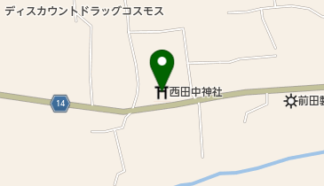西田中神社の地図画像