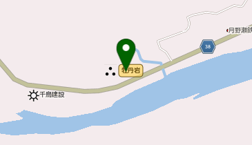 月野瀬温泉の地図画像