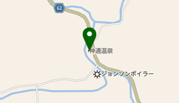 神通温泉の地図画像