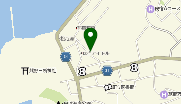 南紀白浜井の芝の地図画像