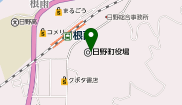 日野町役場の地図画像