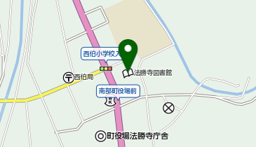 南部町立図書館法勝寺図書館の地図画像
