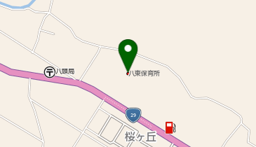 八頭町立八東保育所の地図画像