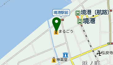 まるごう境港ターミナル店の地図画像