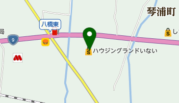 ハウジングランドいない東伯店の地図画像