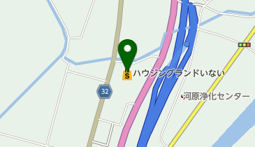ハウジングランドいない河原店の地図画像