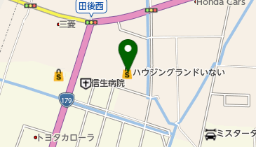 ハウジングランドいない羽合店の地図画像