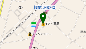 イヌイ薬局郡家中央店の地図画像