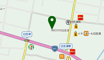 ハニーズイオンモール日吉津店の地図画像