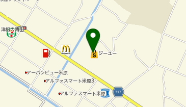 ジーユー米子米原店の地図画像