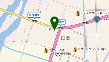 日本海三菱自動車販売倉吉田後店の地図画像