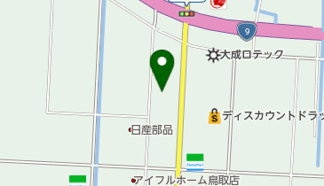 鳥取三菱自動車販売クリーンカーとっとりの地図画像