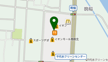 namcoイオンモール鳥取北店の地図画像