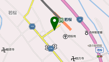 若桜駅前にぎわいプラザの地図画像