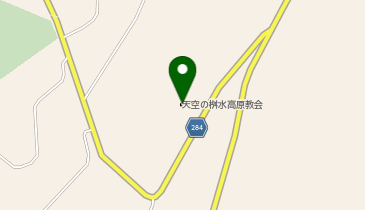 天空の桝水高原教会の地図画像