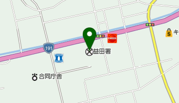 益田警察署の地図画像