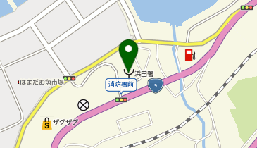 浜田市消防本部の地図画像