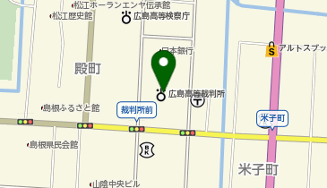 広島高等裁判所松江支部の地図画像