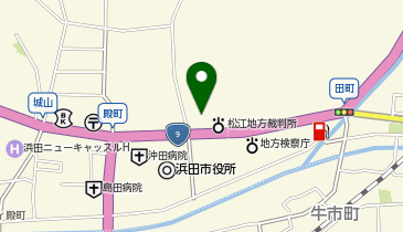 浜田簡易裁判所の地図画像