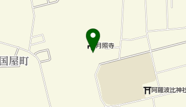 月照寺宝物殿の地図画像