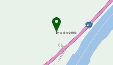 甘南備寺宝物館の地図画像