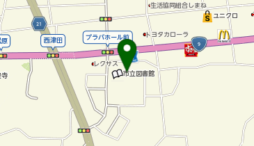 プラバホールの地図画像