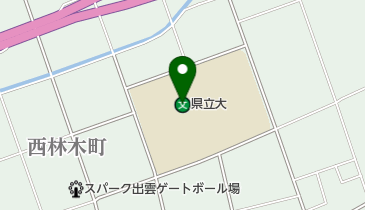 島根県立大学出雲キャンパスの地図画像