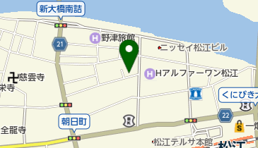 松江栄養調理製菓専門学校の地図画像