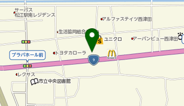 一条工務店松江展示場の地図画像